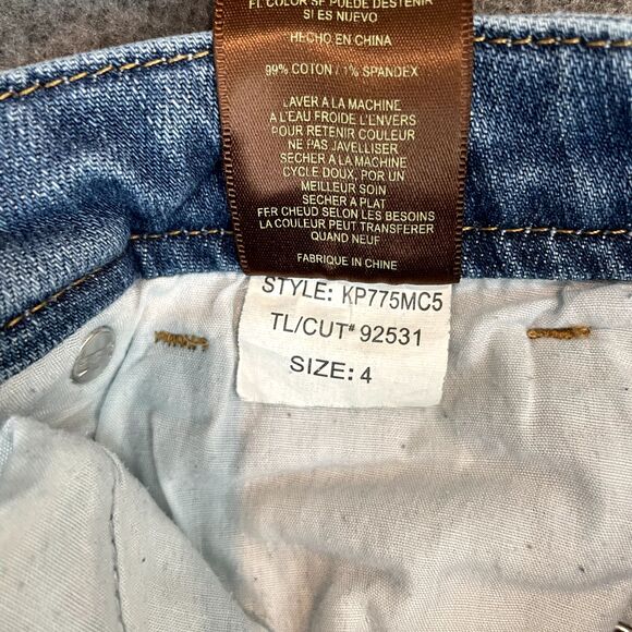 KUT From The Kloth Jeans Womens Sz 4 Catherine Boyfriend Med Wash Altered-Shorts - Picture 9 of 13